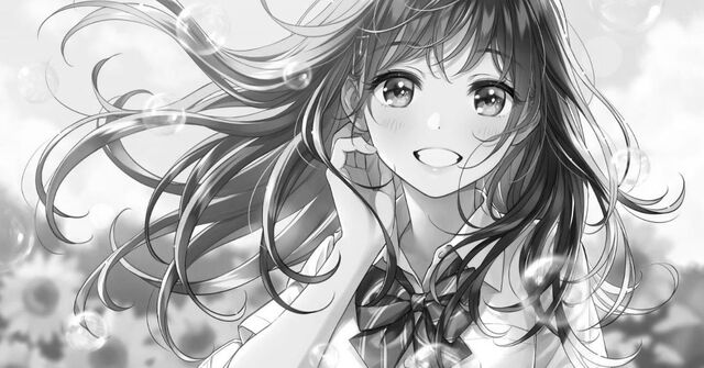 avatar anime đen trắng đẹp lãng mạn