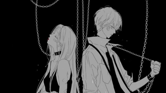avatar anime đen trắng ngầu