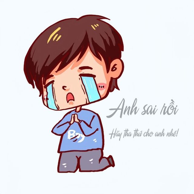 meme xin lỗi người yêu