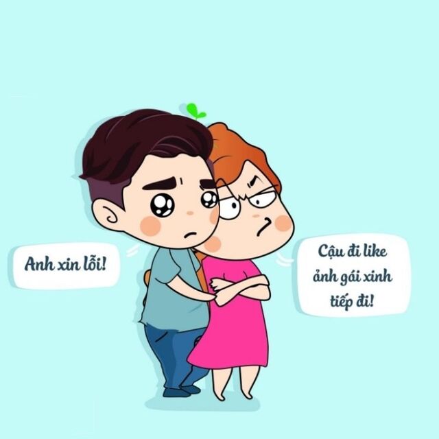 meme xin lỗi người yêu