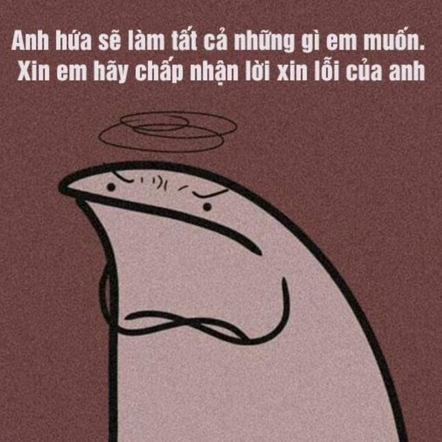 meme xin lỗi người yêu