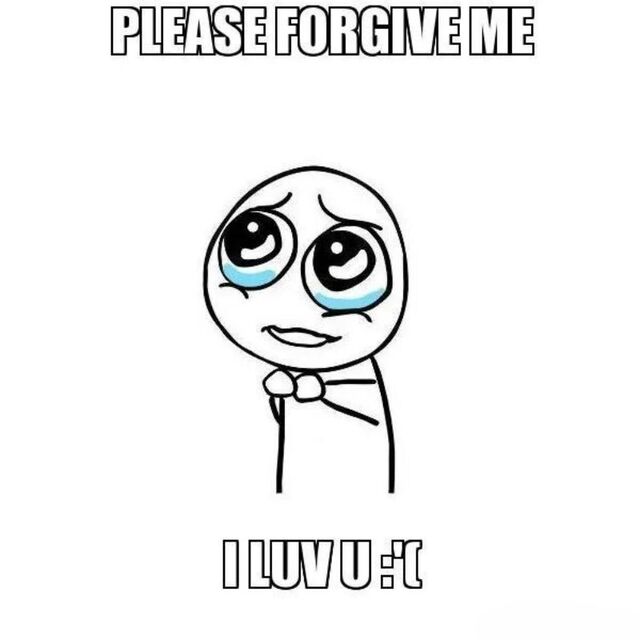 meme xin lỗi người yêu