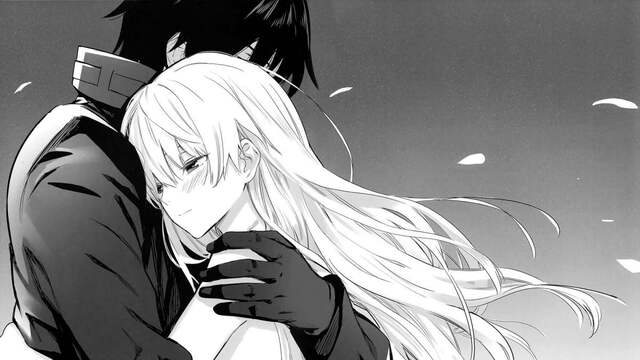 avatar anime đen trắng đẹp lãng mạn