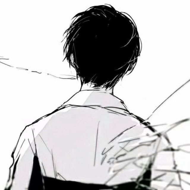 avatar anime đen trắng cho nam