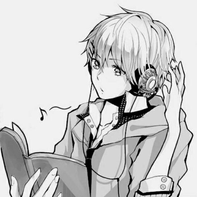 avatar anime đen trắng cho nam