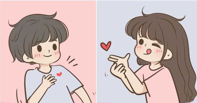Hình cặp đôi chibi cute
