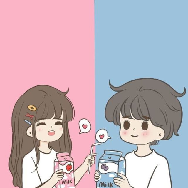 Hình cặp đôi chibi cute