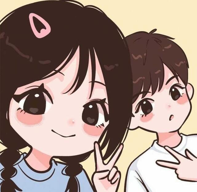 Hình cặp đôi chibi cute