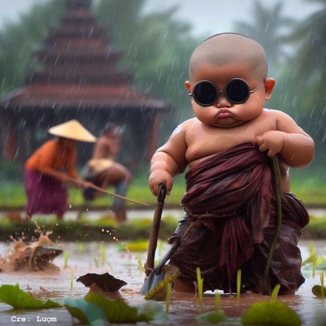 Avatar chú tiểu hài hước