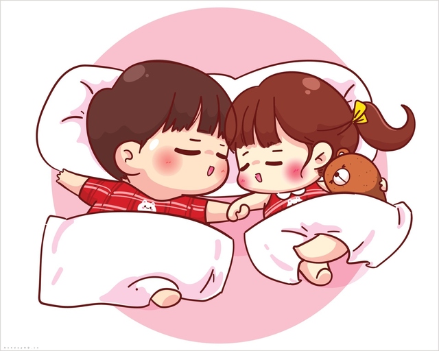 Hình cặp đôi chibi cute