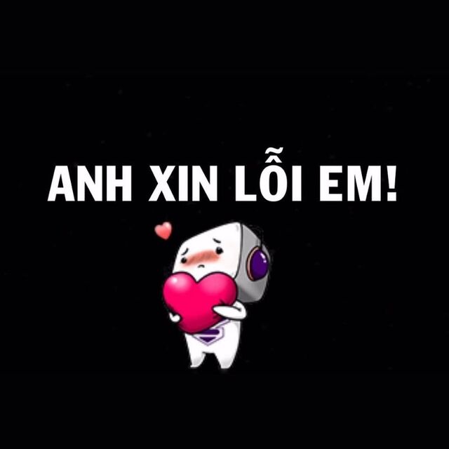 meme xin lỗi người yêu