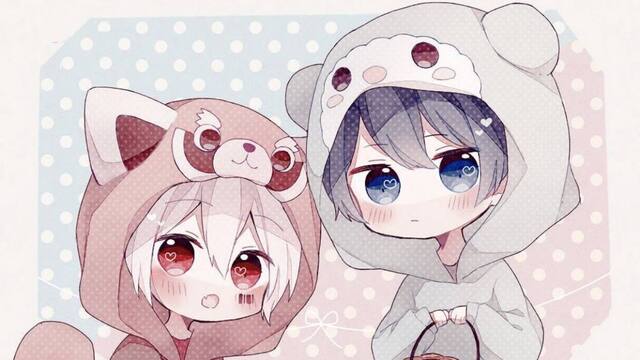 Hình cặp đôi chibi cute