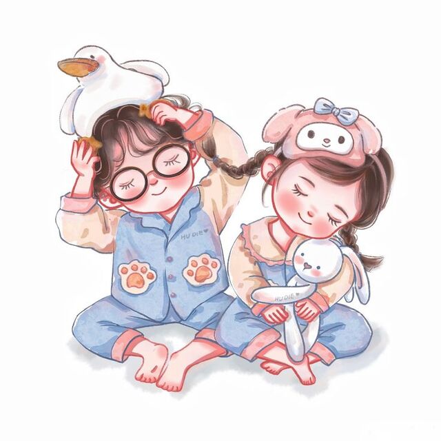 Hình cặp đôi chibi cute