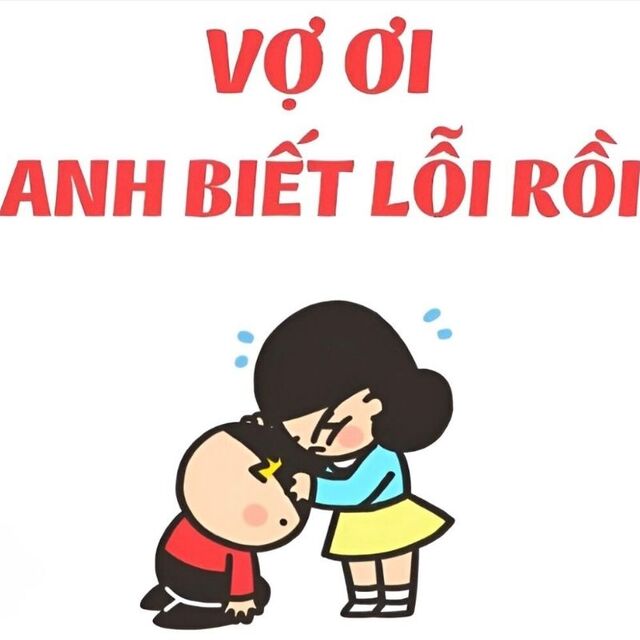 meme xin lỗi người yêu