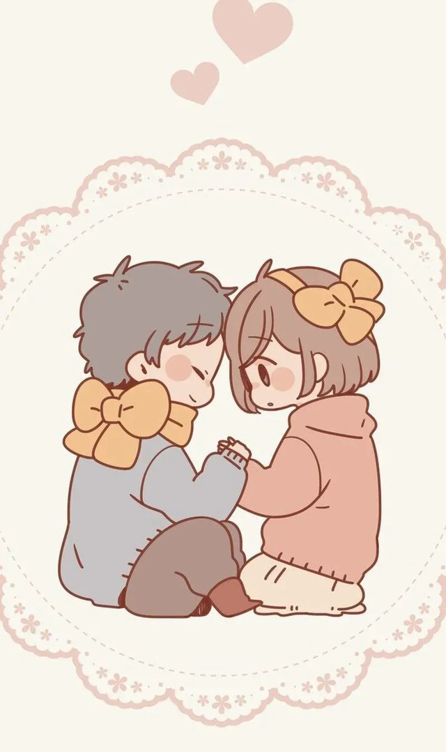 Hình cặp đôi chibi cute