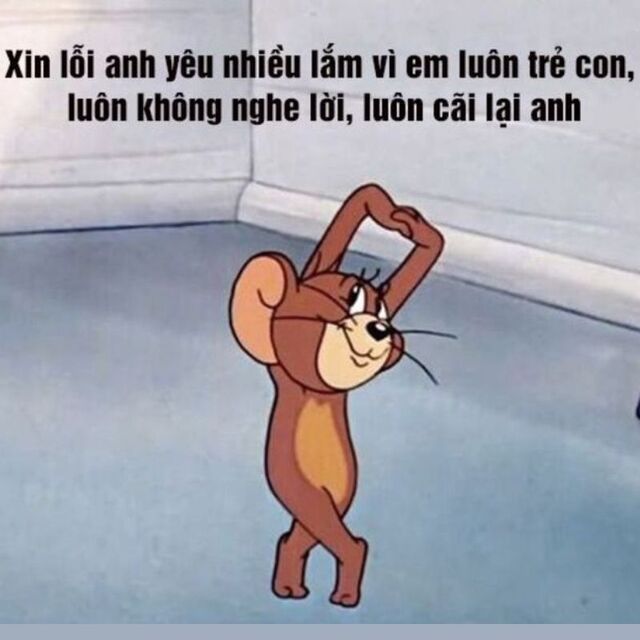 meme xin lỗi người yêu