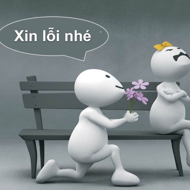 meme xin lỗi người yêu