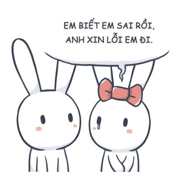 meme xin lỗi người yêu