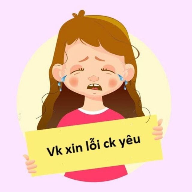 meme xin lỗi người yêu