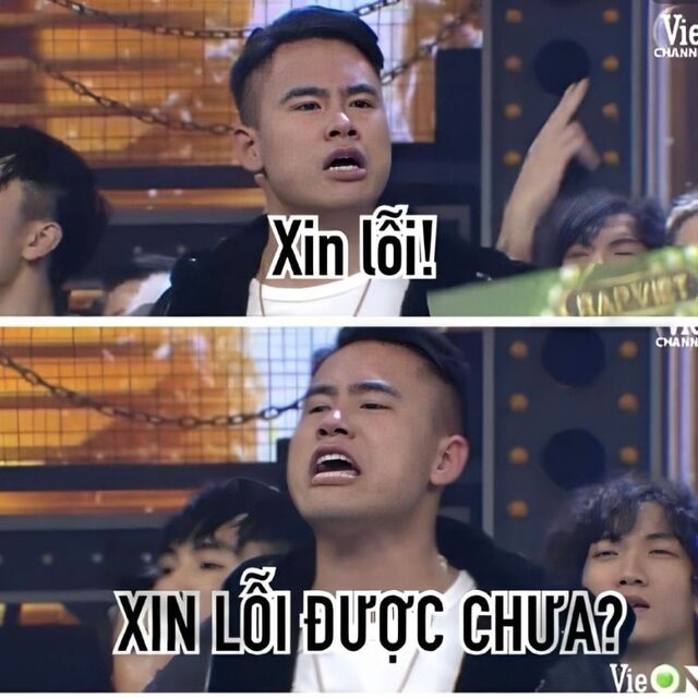 meme xin lỗi hài hước