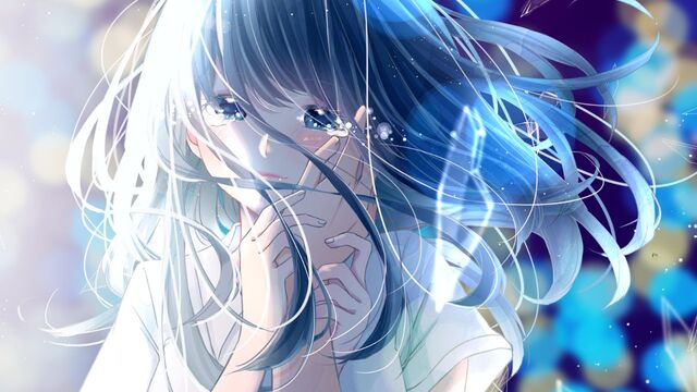 Hình ảnh anime buồn cô đơn nữ