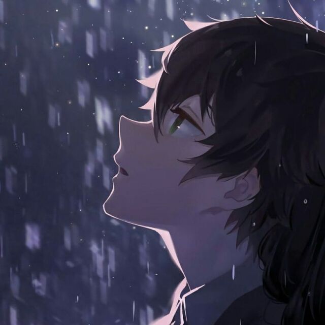 Hình ảnh anime nam buồn