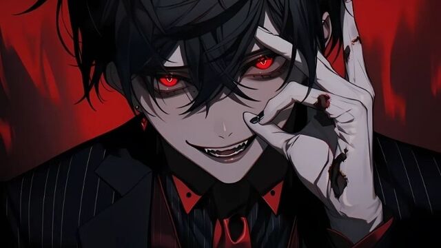 Hình ảnh anime nam ngầu mắt đỏ