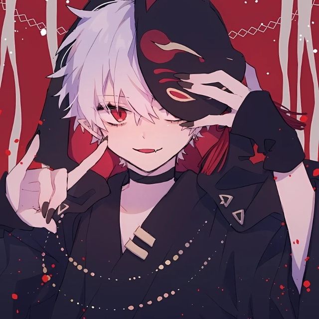 Hình ảnh anime nam ngầu mắt đỏ