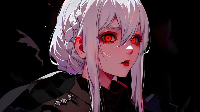 Hình ảnh anime nam ngầu mắt đỏ
