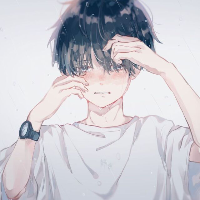 Hình ảnh anime nam buồn