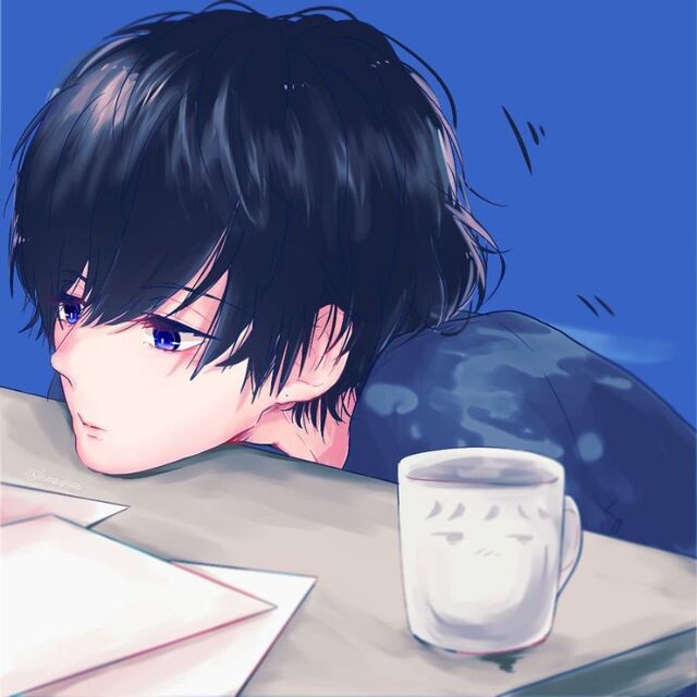 Hình ảnh anime nam buồn