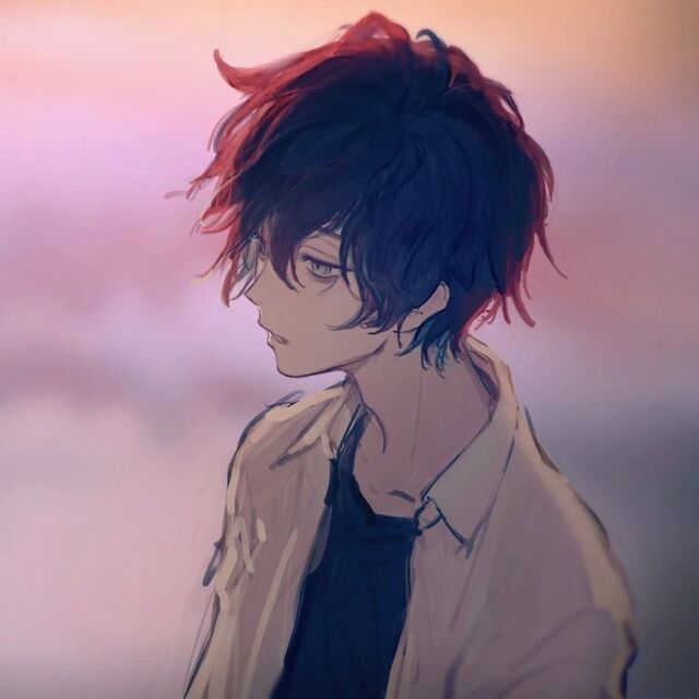 Hình ảnh anime nam buồn