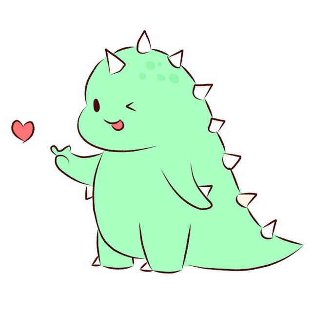 Ảnh avatar khủng long cute