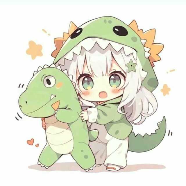 Ảnh avatar khủng long cute