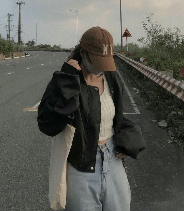 Ảnh girl phố che mặt
