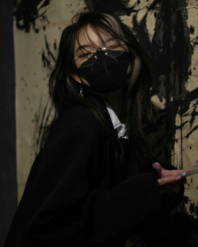 Ảnh girl phố che mặt