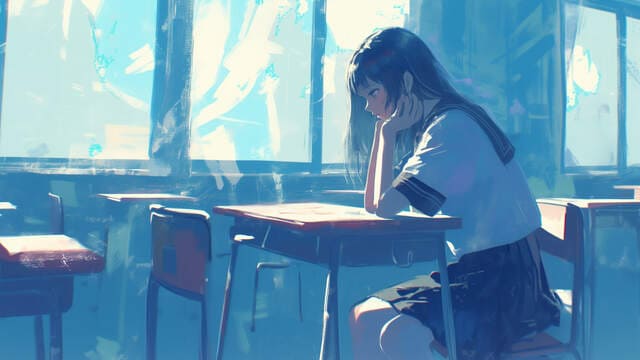 anime nữ lạnh lùng vô cảm ngầu