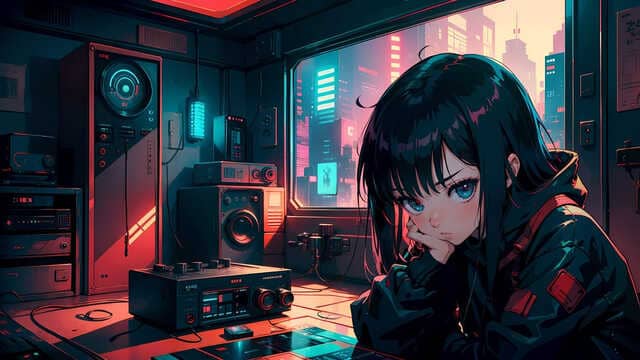 anime nữ lạnh lùng vô cảm ngầu
