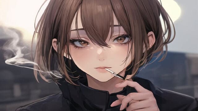 Avatar nữ ngầu hút thuốc