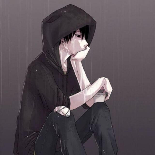 Hình ảnh anime nam buồn