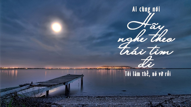 hình ảnh buồn dưới ánh trăng