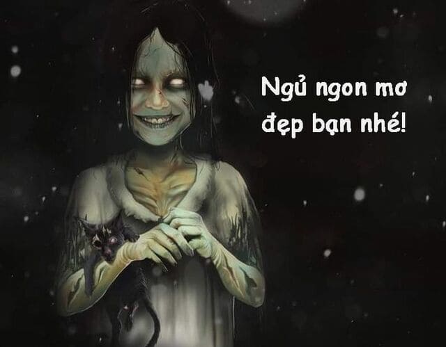 hình ảnh ma kinh dị chúc ngủ ngon
