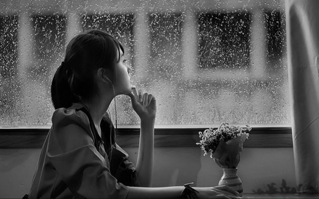 hình ảnh mưa buồn