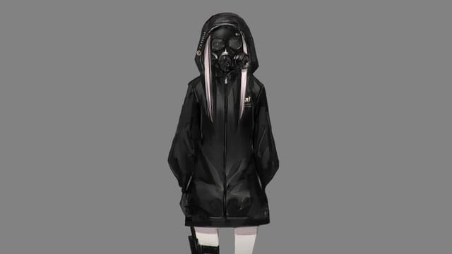 Hình ảnh nữ che mặt anime