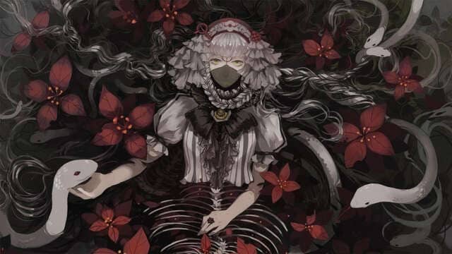 Hình ảnh nữ che mặt anime