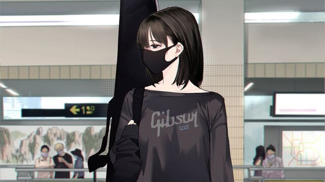 Hình ảnh nữ che mặt anime