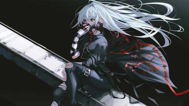 Hình ảnh nữ che mặt anime