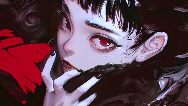 Hình ảnh anime nam ngầu mắt đỏ
