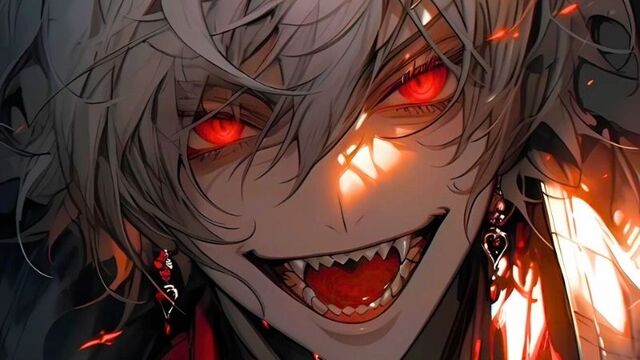 Hình ảnh anime nam ngầu mắt đỏ