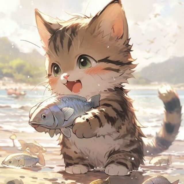Hình avatar cute mèo